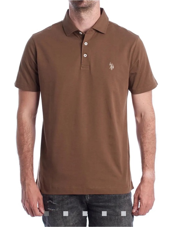 U.S. Polo Assn. Other - U.S. Polo Assn. Brown Short Sleeve Polo with Embroidered Logo size Large